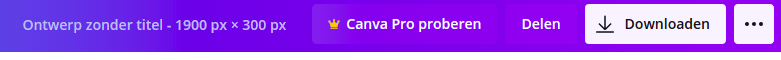 Ontwerp downloaden uit Canva