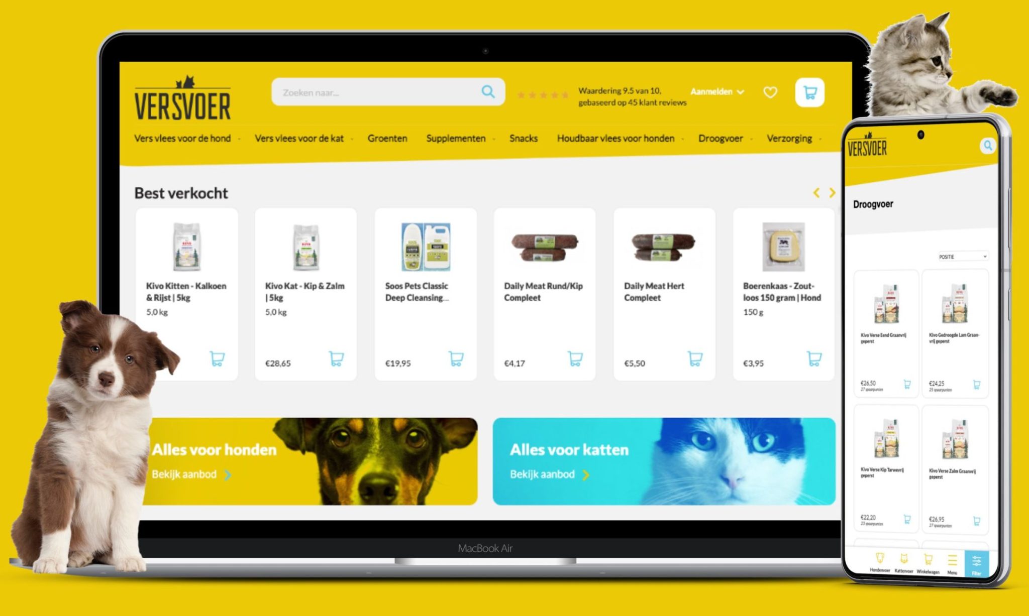 Versvoer webshop laten bouwen den haag