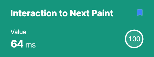 Interaction to Next Paint verbeteren webshop