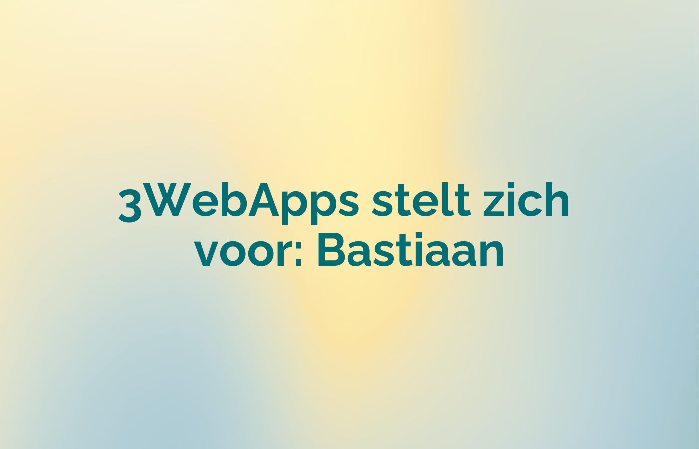 Bastiaan blog